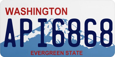 WA license plate API6868
