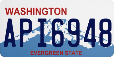 WA license plate API6948