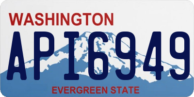 WA license plate API6949