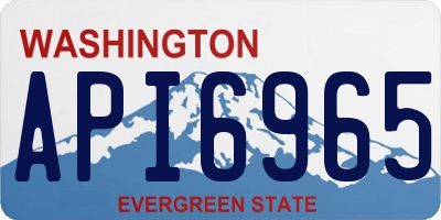 WA license plate API6965