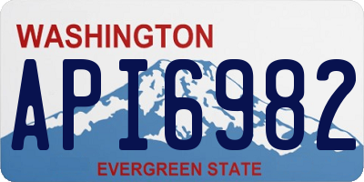 WA license plate API6982