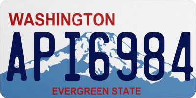 WA license plate API6984
