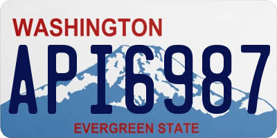 WA license plate API6987