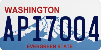 WA license plate API7004