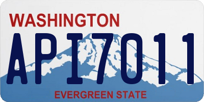 WA license plate API7011