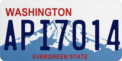WA license plate API7014
