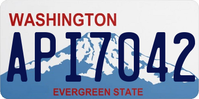 WA license plate API7042