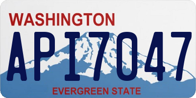 WA license plate API7047