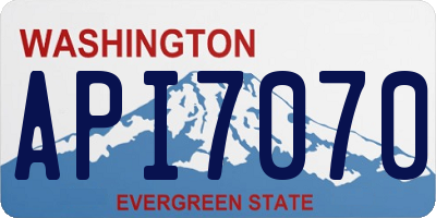 WA license plate API7070