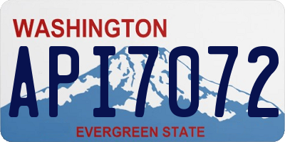 WA license plate API7072