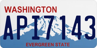 WA license plate API7143