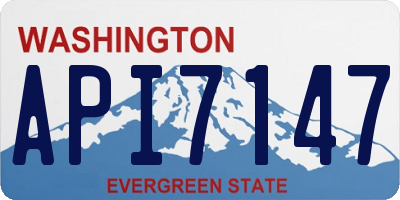 WA license plate API7147