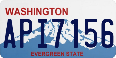 WA license plate API7156