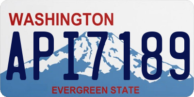 WA license plate API7189