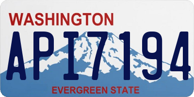WA license plate API7194