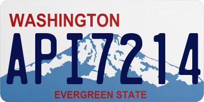 WA license plate API7214