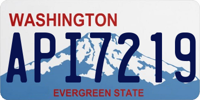 WA license plate API7219