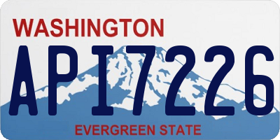 WA license plate API7226