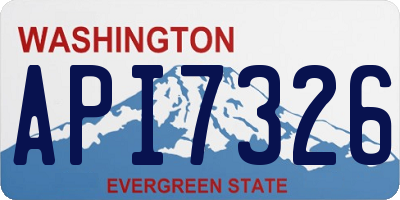 WA license plate API7326