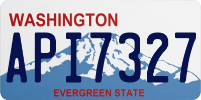 WA license plate API7327