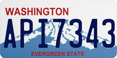 WA license plate API7343