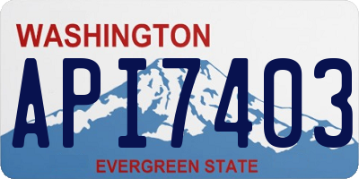 WA license plate API7403