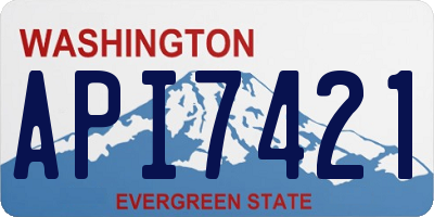 WA license plate API7421
