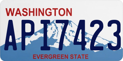 WA license plate API7423