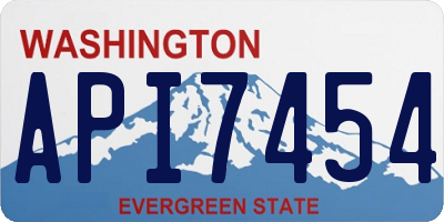 WA license plate API7454