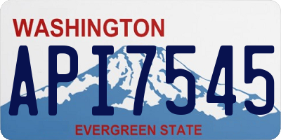 WA license plate API7545