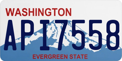 WA license plate API7558