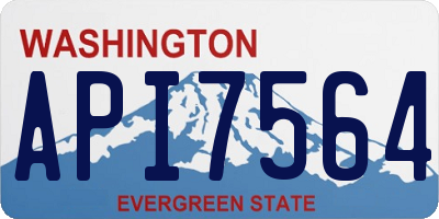 WA license plate API7564