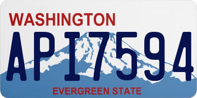 WA license plate API7594