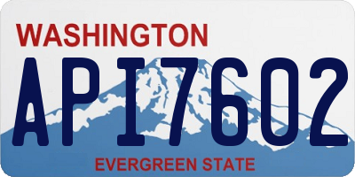 WA license plate API7602