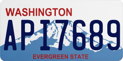 WA license plate API7689