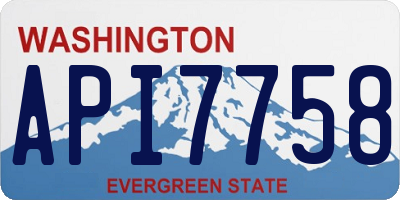 WA license plate API7758