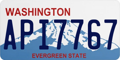 WA license plate API7767