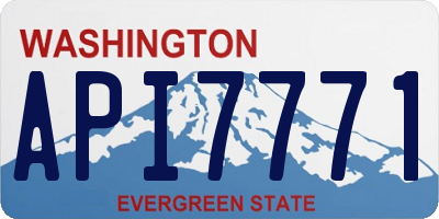 WA license plate API7771