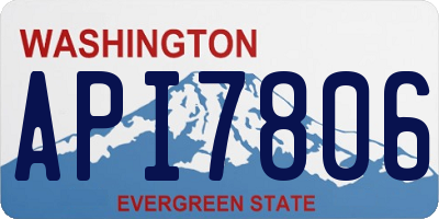 WA license plate API7806