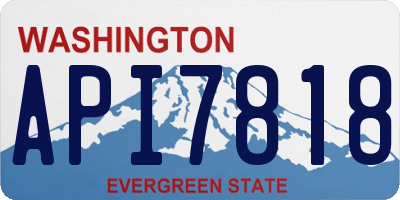 WA license plate API7818