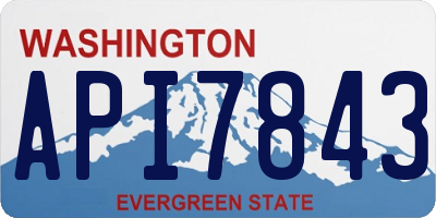 WA license plate API7843