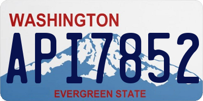 WA license plate API7852