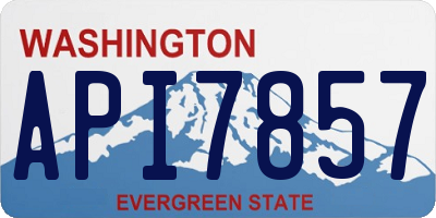WA license plate API7857