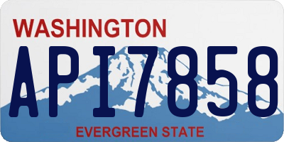 WA license plate API7858