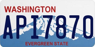 WA license plate API7870