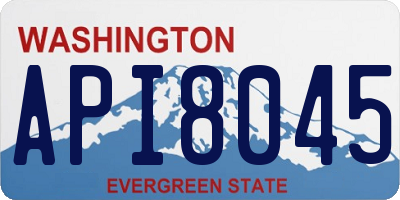 WA license plate API8045