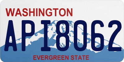 WA license plate API8062