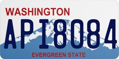 WA license plate API8084