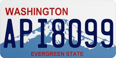 WA license plate API8099