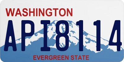 WA license plate API8114